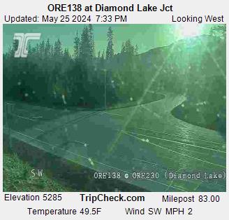 Traffic Cam ORE138 at Diamond Lake Jct